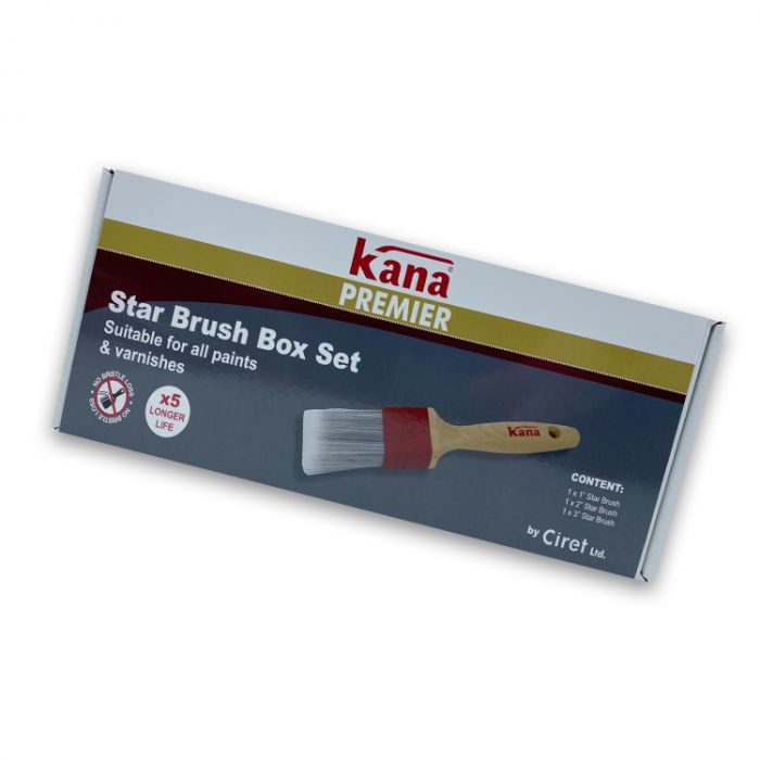 Kana Professional Star Brush - Box Set of 3