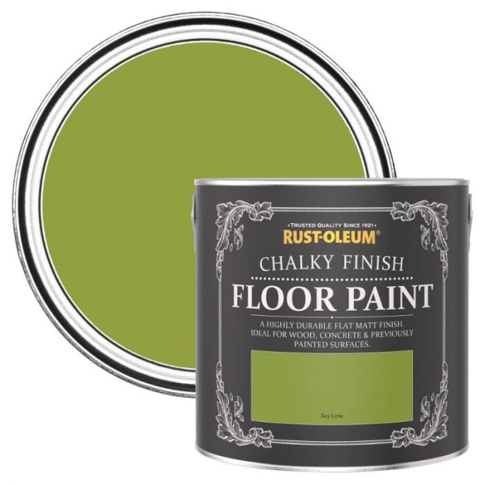 Rust-Oleum Chalky Finish Floor Paint Key Lime 2.5L