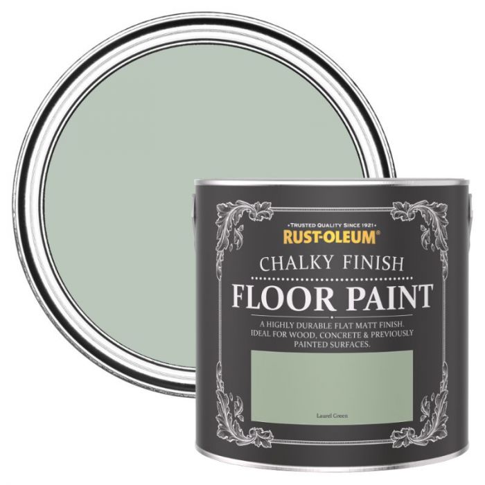 Rust-Oleum Chalky Finish Floor Paint Laurel Green 2.5L