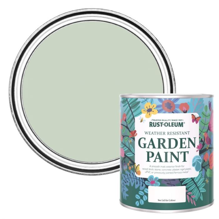 Rust-Oleum Chalky Finish Garden Paint - Laurel Green 750ml