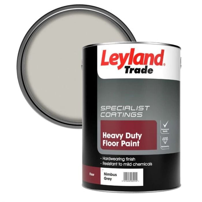 Leyland Heavy Duty Floor Paint - Nimbus Grey 5L