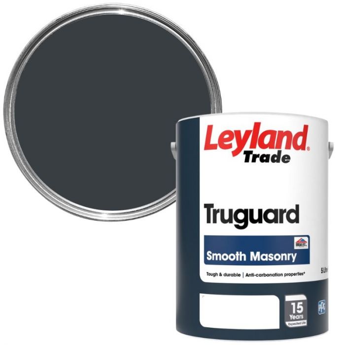 Leyland Trade Truguard Smooth Masonry - Anthracite Grey (RAL7016)