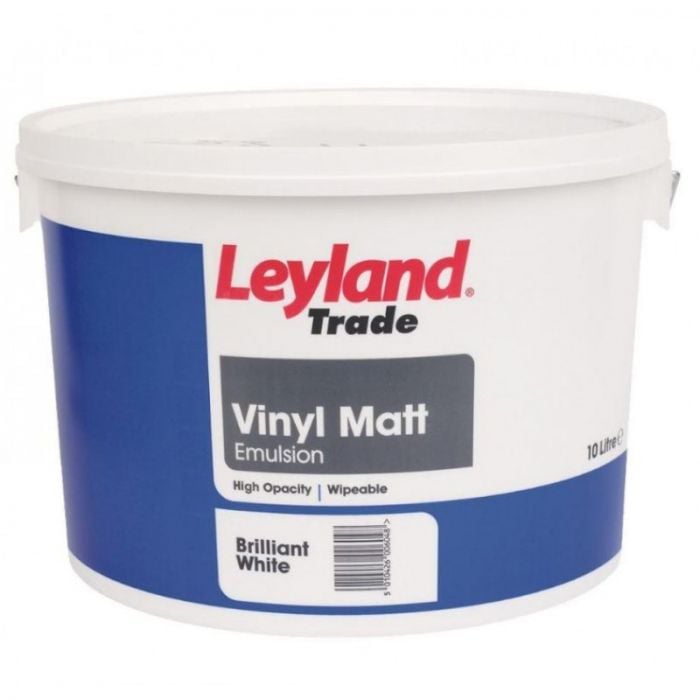 Leyland Trade Vinyl Matt - Brilliant White 10L