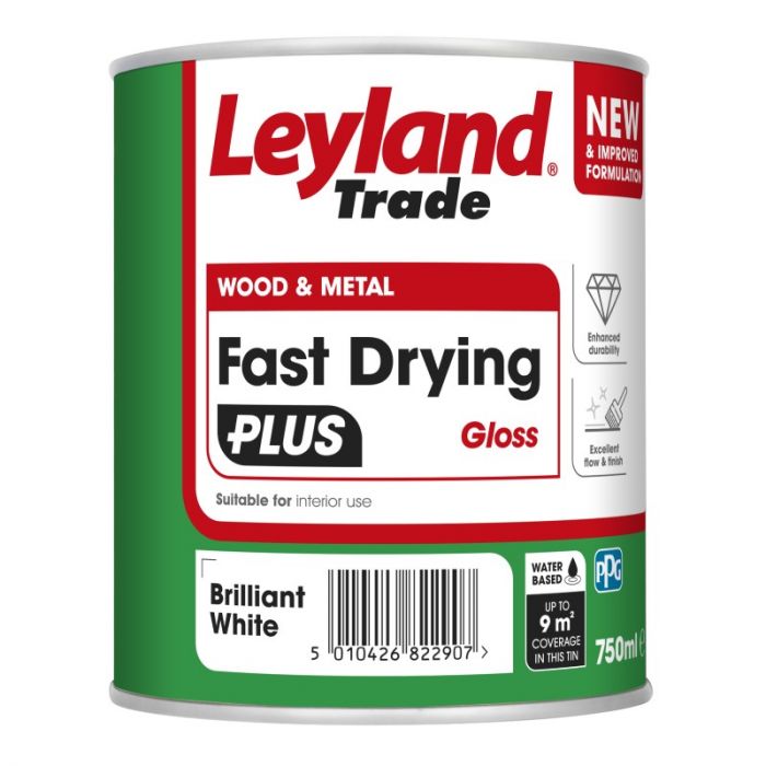 Leyland Trade Fast Drying PLUS Gloss - Brilliant White