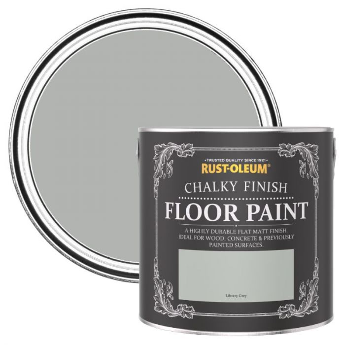 Rust-Oleum Chalky Finish Floor Paint Library Grey 2.5L