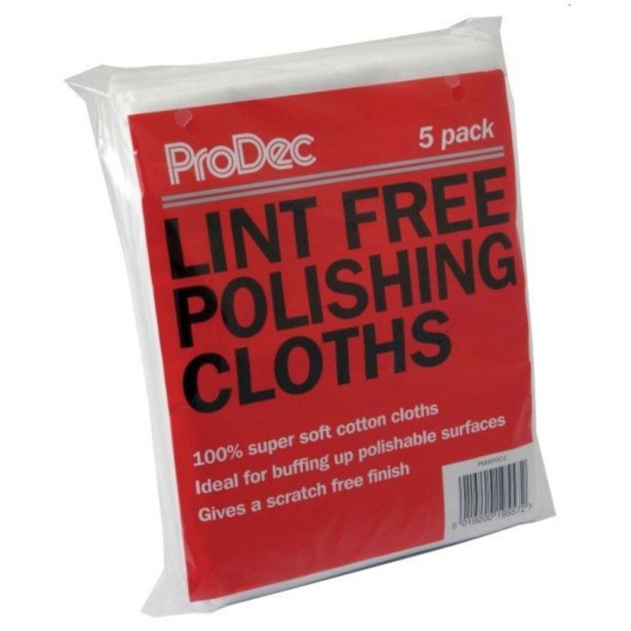 ProDec Lint Free Polishing Cloths (5 Pack)