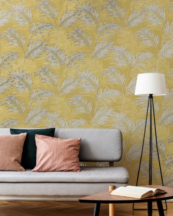 Grandeco Palm Leaf All-Over Wallpaper