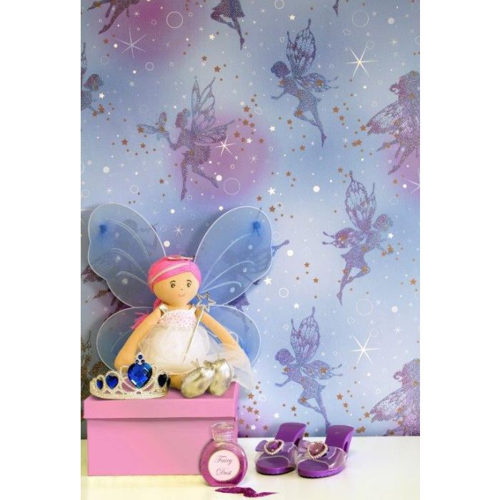 Bedazzled Fairy Dream Glitter Wallpaper