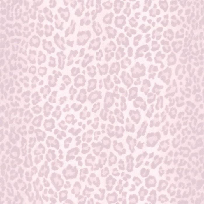 Glitter Leopard Fur Wallpaper Rose