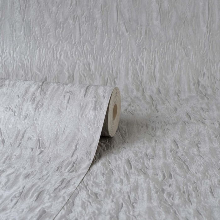Vymura Bellagio Plain Textured Grey Wallpaper