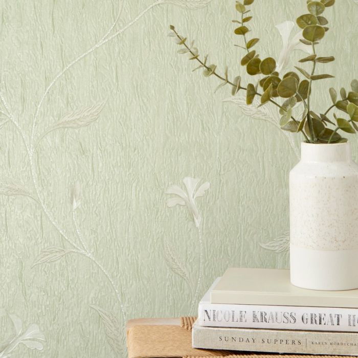 Vymura Bellagio Floral Green Wallpaper