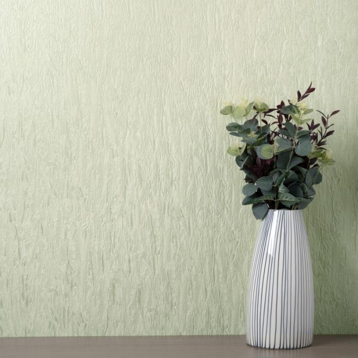 Vymura Bellagio Metallic Textured Green Wallpaper