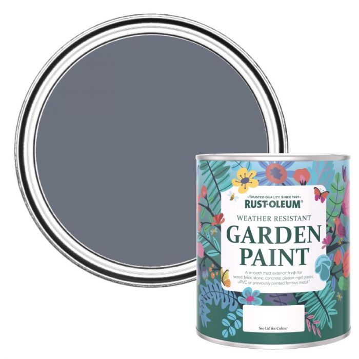 Rust-Oleum Chalky Finish Garden Paint - Marine Grey 750ml