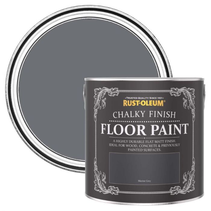Rust-Oleum Chalky Finish Floor Paint Marine Grey 2.5L