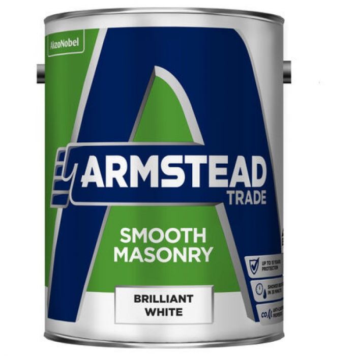 Armstead Trade Smooth Masonry Paint - Brilliant White