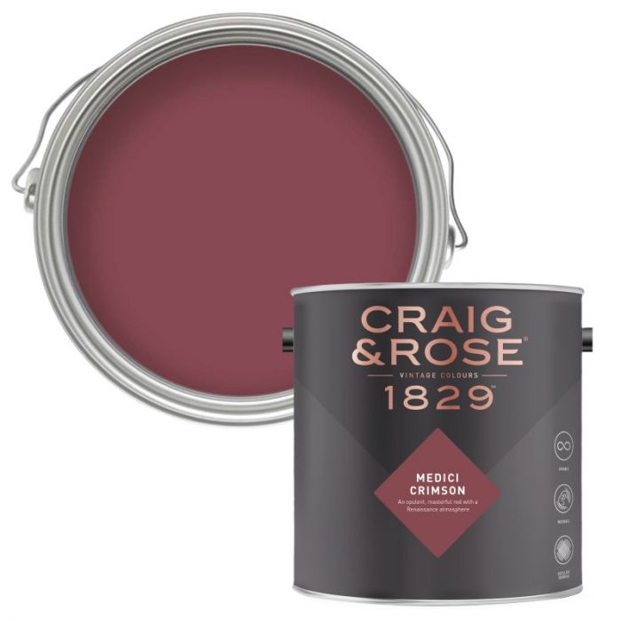 Craig & Rose 1829 Paint - Medici Crimson