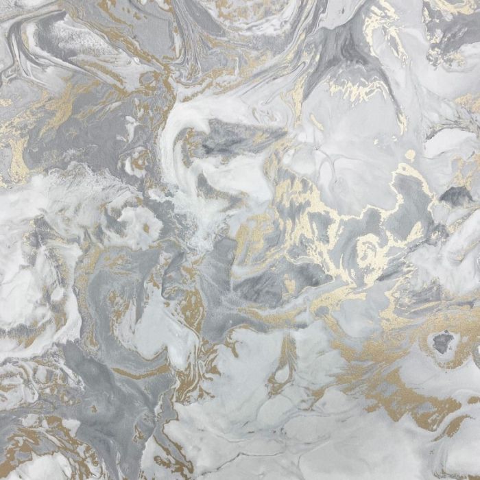 Elixir Marble Wallpaper Grey & Gold