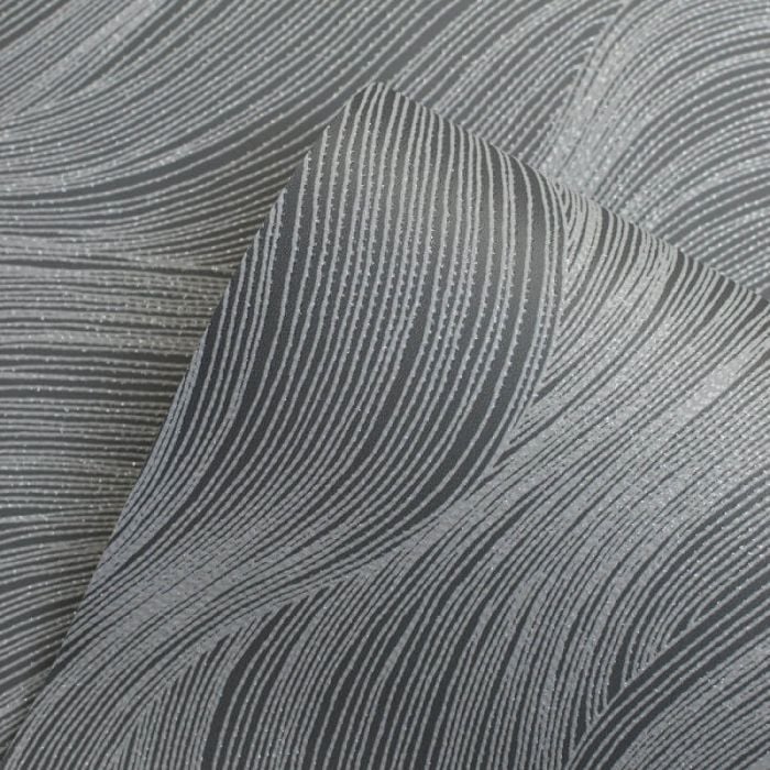 Orla Wave Glitter Wallpaper