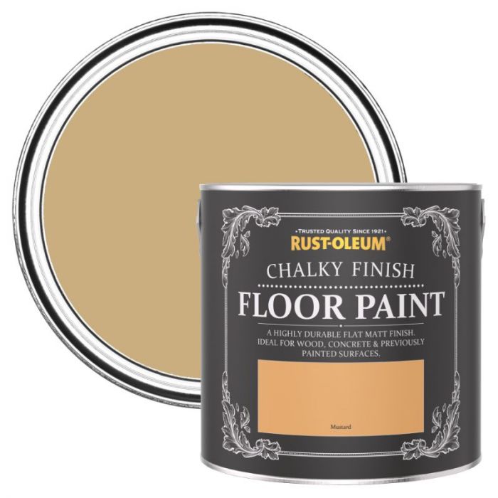 Rust-Oleum Chalky Finish Floor Paint Mustard 2.5L