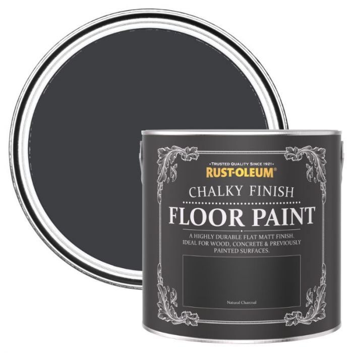 Rust-Oleum Chalky Finish Floor Paint Natural Charcoal 2.5L
