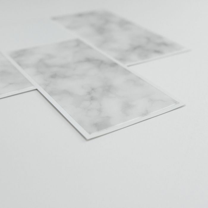 Pack of 4 Subway Carrara Peel & Stick Backsplash Self Adhesive Wall Tiles 