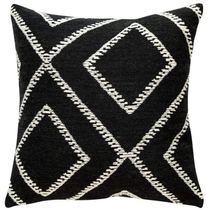 Malini Large Monochrome Nile Geometric Cushion