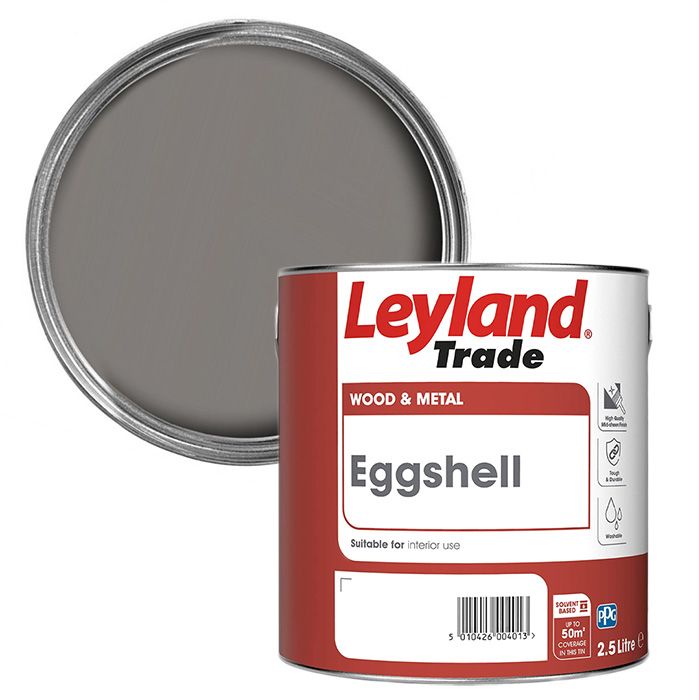 Leyland Trade Eggshell - Designer Colour Match - Moody Grey 2.5L (NTB276)