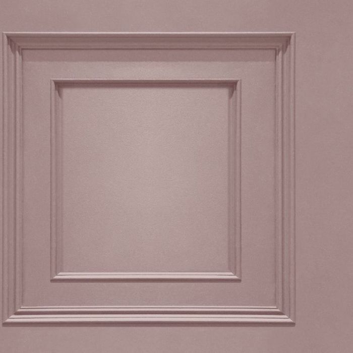 Oliana Wood Panel Effect Wallpaper Pink