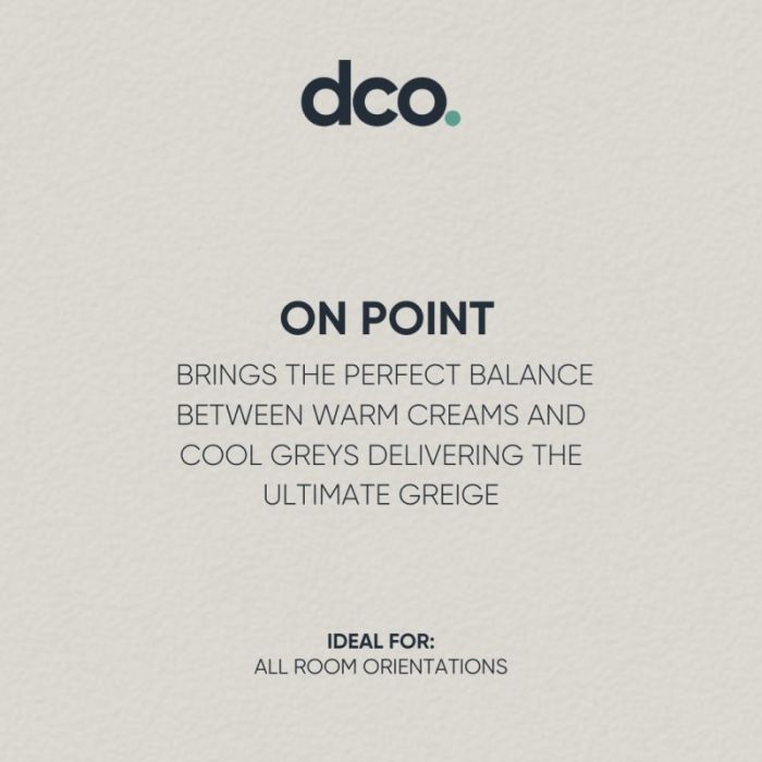 DCO Colour of the Year 2023 - On Point