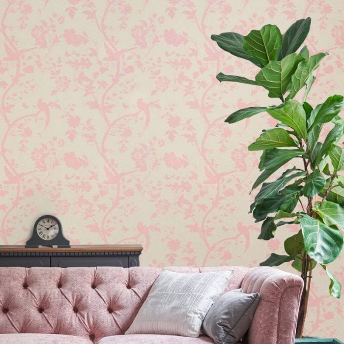 Laura Ashley Oriental Garden Pearlescent Wallpaper