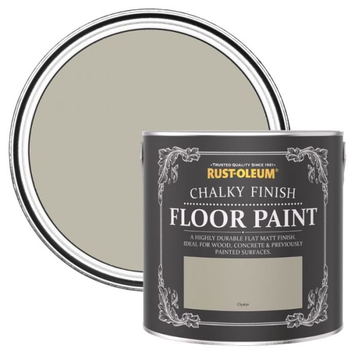 Rust-Oleum Chalky Finish Floor Paint Oyster 2.5L