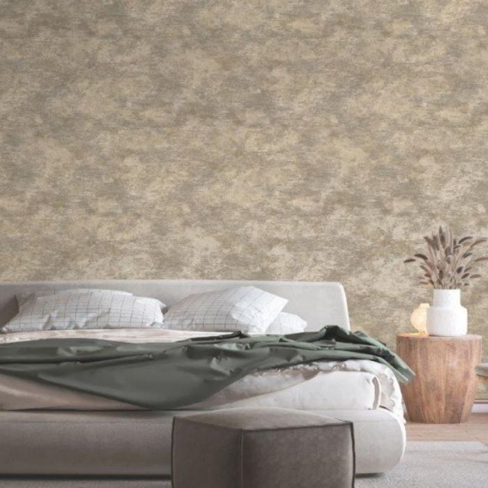 Ozbek Metallic Wallpaper - Taupe