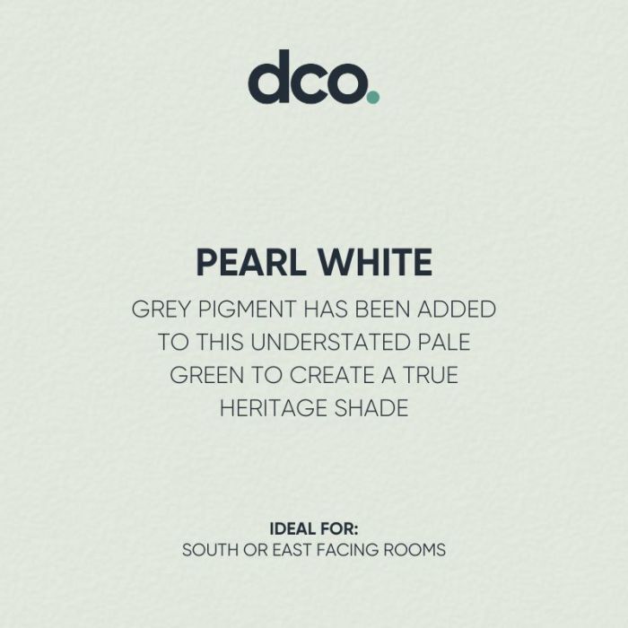 Pearl White - DCO Off Whites Collection