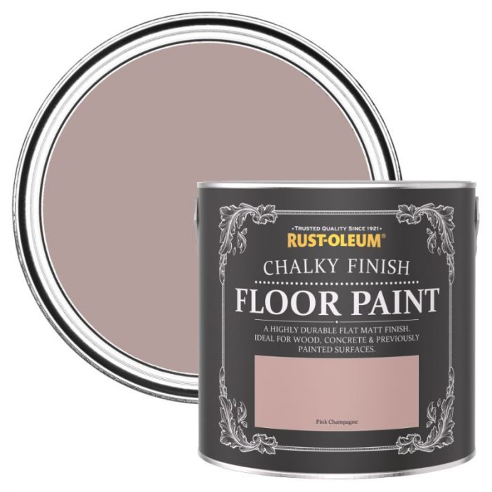 Rust-Oleum Chalky Finish Floor Paint Pink Champagne 2.5L