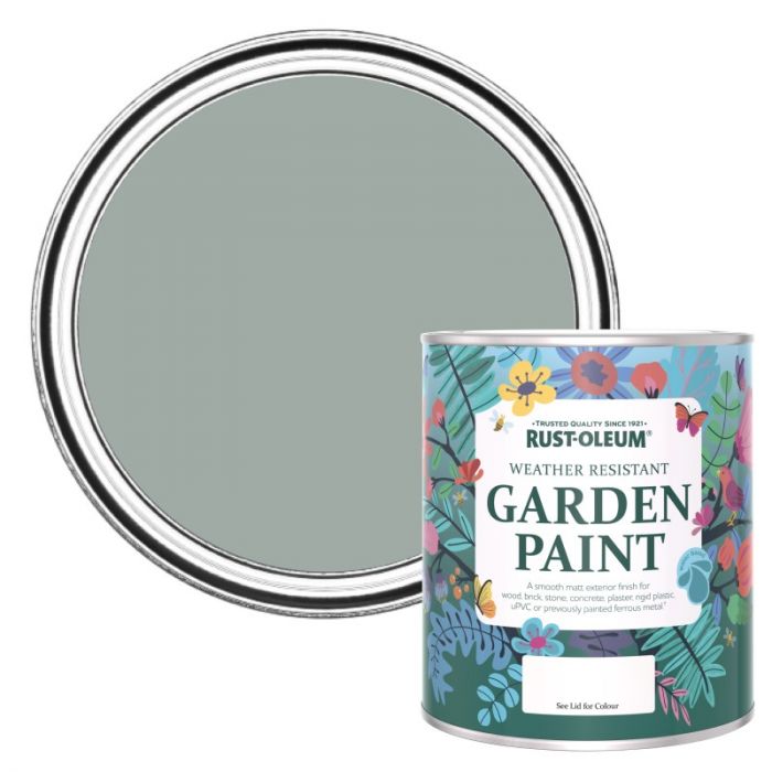 Rust-Oleum Chalky Finish Garden Paint - Pitch Grey 750ml