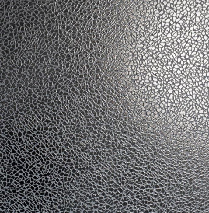 Platinum Metallic Mirror Texture Wallpaper Charcoal