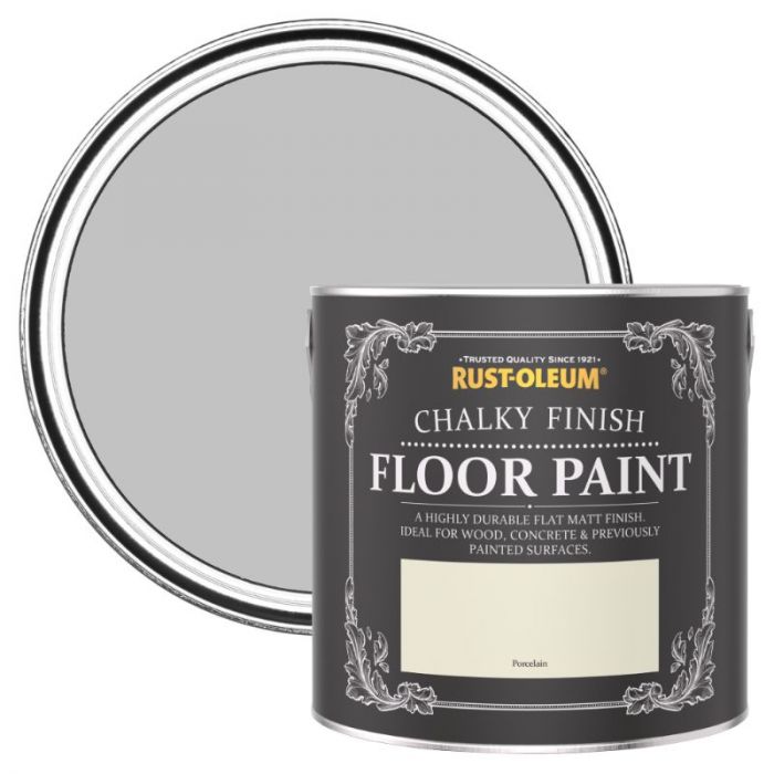 Rust-Oleum Chalky Finish Floor Paint Porcelain 2.5L