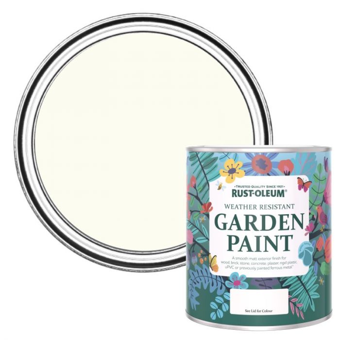 Rust-Oleum Chalky Finish Garden Paint - Porcelain 750ml