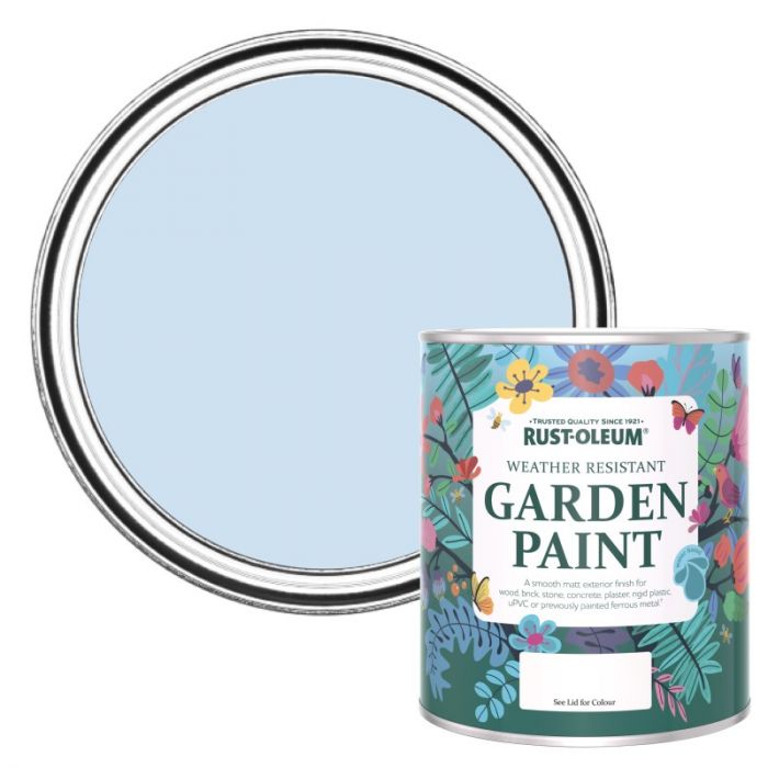 Rust-Oleum Chalky Finish Garden Paint - Powder Blue 750ml