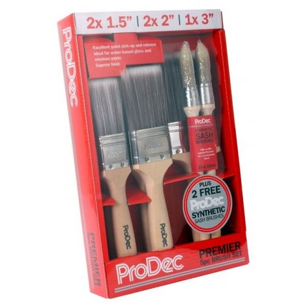 ProDec Premier Paint Brush Set - 7 Pack