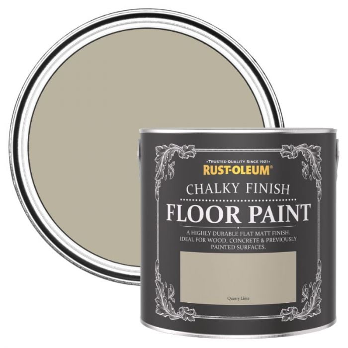 Rust-Oleum Chalky Finish Floor Paint Quarry Lime 2.5L