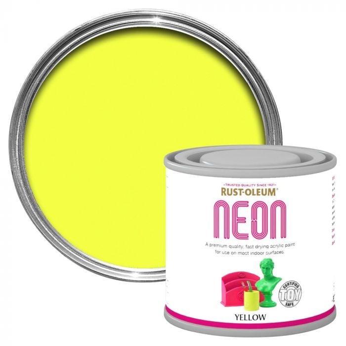 Rust-Oleum Neon Paint Yellow 125mls
