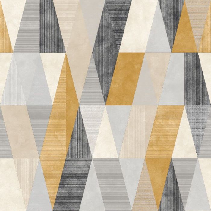 Vertex Geometric Metallic Wallpaper | Rasch | Decorating Centre Online