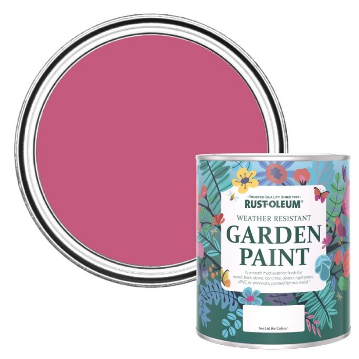 Rust-Oleum Chalky Finish Garden Paint - Raspberry Ripple 750ml