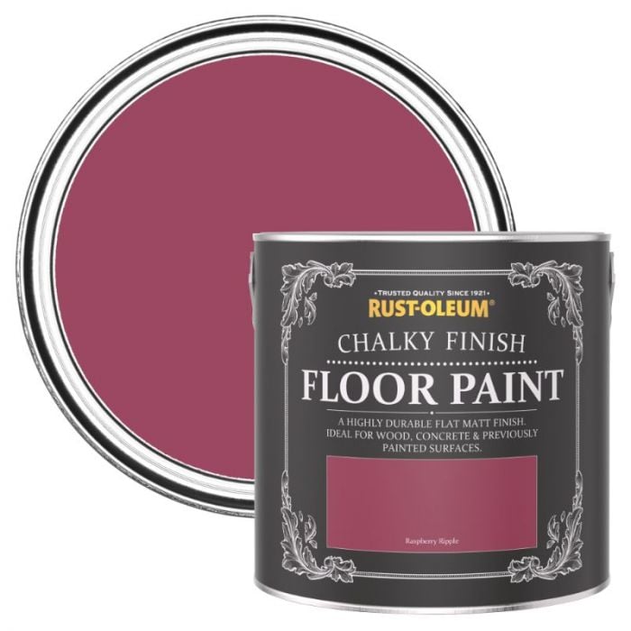 Rust-Oleum Chalky Finish Floor Paint Raspberry Ripple 2.5L