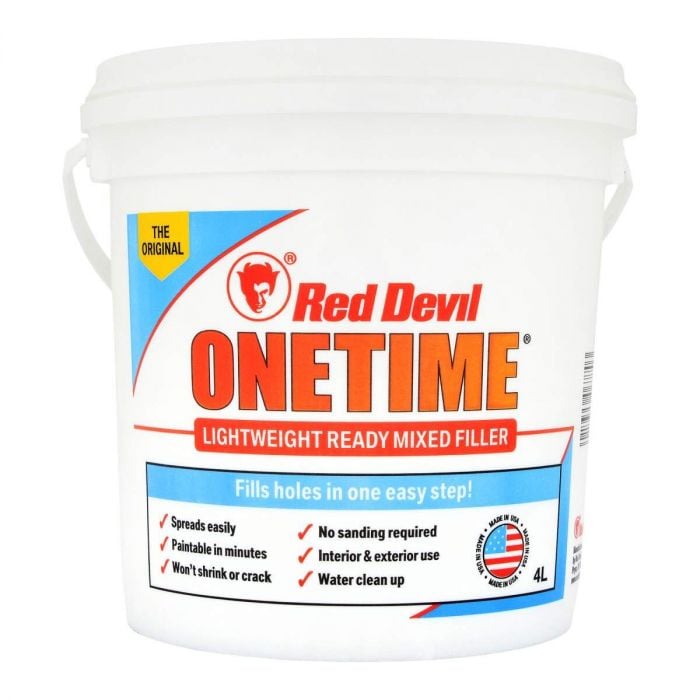 Red Devil One Time Lightweight Ready Mixed Filler 4L