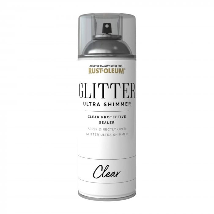 Rust-Oleum Glitter Ultra Shimmer Clear Protective Sealer Spray 400ml