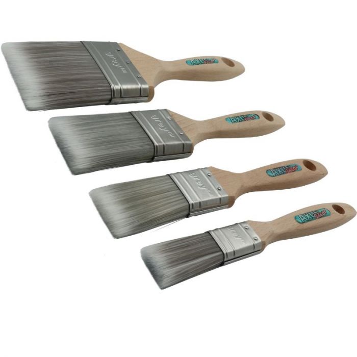 Axus Grey S-Finish Synthetic Bristle Paint Brush 