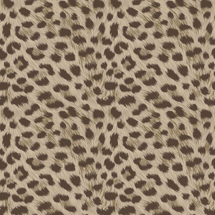 Leopard Animal Print Metallic Wallpaper