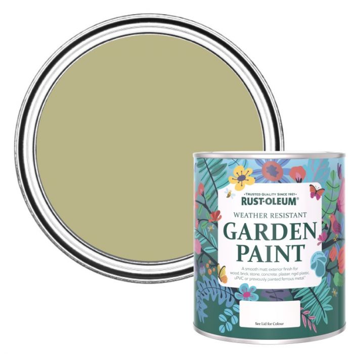Rust-Oleum Chalky Finish Garden Paint - Sage Green 750ml